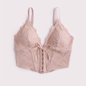 Gilly Hicks Y2K balletcore lace corset bra top XS